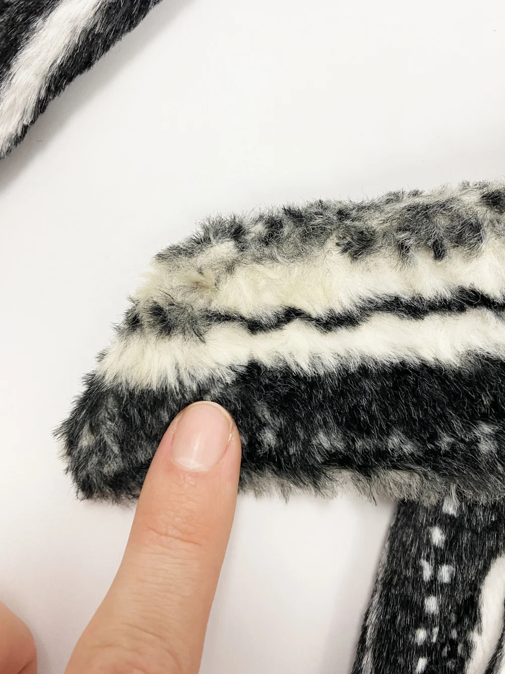 Gianni Versace Versus faux fur printed coat — JAMES VELORIA